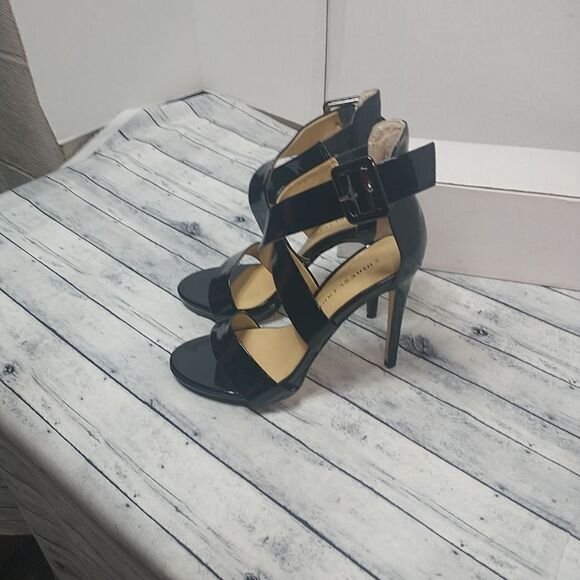 Chinese Laundry SZ 7M Strappy Patent Leather Womens Highlight Heels - Picture 11 of 12